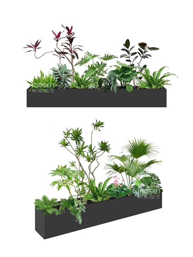 森系办公室花箱造景清单丨绿植隔断设计搭配-花瓣网