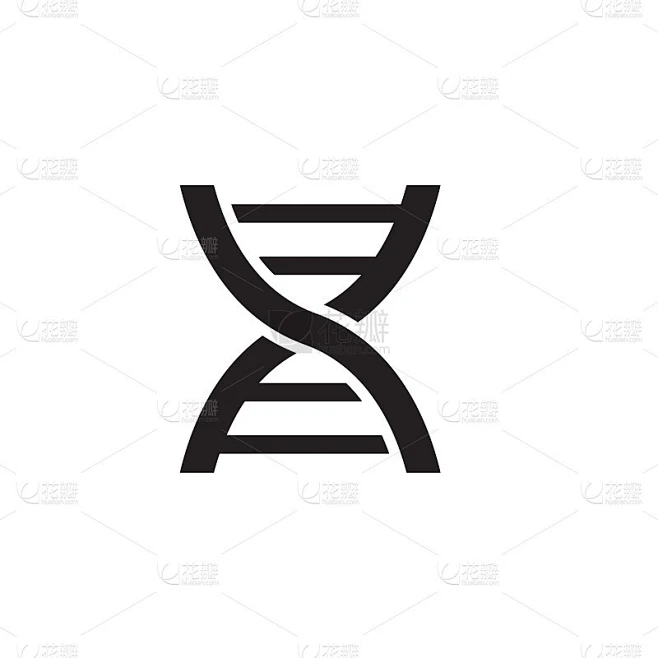 DNA图标标志插图模板素材-花瓣网