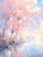 可商素材|桃花林