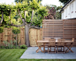 Garden Design, Turney Road : Our design for this large Dulwich garden incorporated sensational modern planting for a profusion of texture and colour.In the rear garden a smart terrace of grey sandstone plank paving abuts the