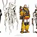 Death Stranding inspired characters, Kejun Wang : Did some Death Stranding inspired character designs after spending over 50 hours in the game. 
Always a big fan of Yoji Shinkawa.