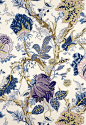 Fabric | Indian Arbre in Hyacinth | Schumacher