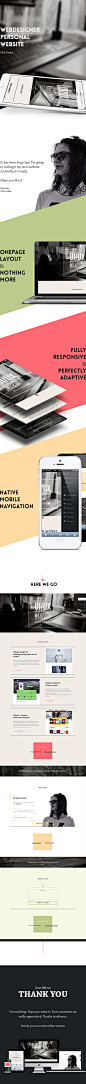 Personal website. Olia Gozha on Web Design Served