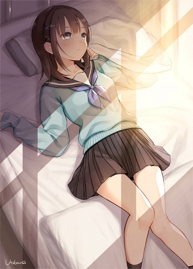 【P站画师】萌妹子画萌妹子，日本画师うた...