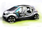 【概念汽车手绘图】Smart Forjoy全套概念汽车设计手绘发布~ 
【全球最好的设计，尽在普象网www.pushthink.com】