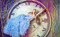 People 2048x1262 clocks women fantasy art model Alice