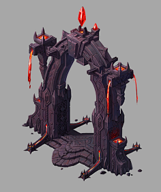 com采集xia雨天采集到游戏ui【新提醒】传送门,手绘次世代3d场景模型