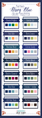 14 Navy Blue Color Palettes | Angie Sandy Art Licensing & Design #angiesandy #colorpalettes #colorcrush #navy