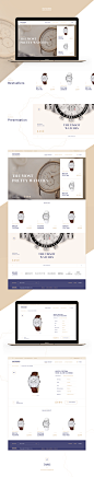 Luxury e-commerce : Ecommerce minimalism design for luxury watches.