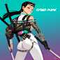 cyber punk girl, kim moon-hee : I LIKE CYBERPUNK