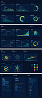 【源文件下载】 UI设计 数据 可视化 图表 统计 柱形图 折线图 饼图 雷达图 散点图