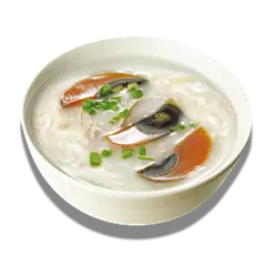 美味粥品粥皮蛋瘦肉粥免抠素材