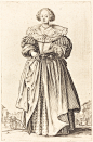 Jacques_Callot,_Noble_Woman_with_Fan,_c._1620-1623,_NGA_51691