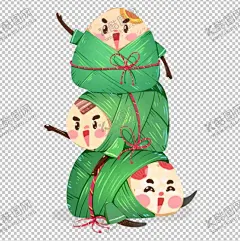 卡通粽子 【酷图网】三个粽子,叠层,可爱粽子,端午节,卡通粽子,表情包,手绘,元素,