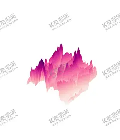 抽象山峰 【酷图网】梦幻,抽象,山峰,水墨,泼墨,迷雾,烟雾缭绕,山,插画,矢量