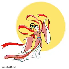 中秋佳节嫦娥仙女神仙节日艺术字中秋贺卡中秋_3028421232