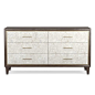 Parchment Dresser, Double, Walnut: 