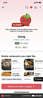 Zomato Restaurant menu screen