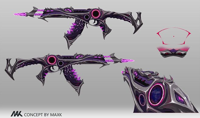 https://www.artstation.com/artwork/wJmo1V 武器概念艺术家 MaxK-花瓣网
