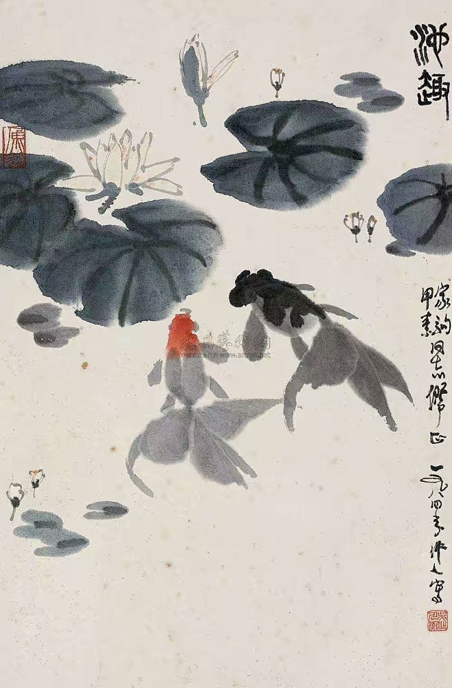 吴作人-池趣 其一