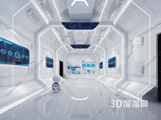 现代太空舱3D模型