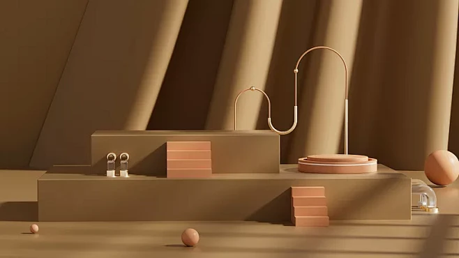 3D背景模拟场景产品背景图片素材