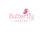 An alternate logo for the identity system that I designed for Butterfly Bakery.