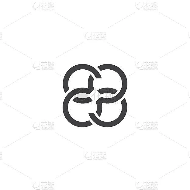 字母CO图标标识设计模板标识类型素材-花瓣网