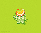 标志说明：新鲜果汁店logo图标设计。