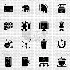 set 16 universal icons business