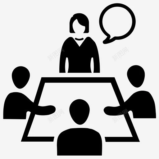 工作面试商务会议会议图标 设计图片 免费下载 页面网页 平面电商 创意素材-花瓣网