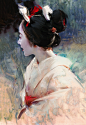 ArtStation - Geisha series 4, Wangjie Li