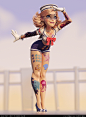 Sailor Pinup, , NilbertoTawata - CGSociety