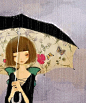 下雨天，一个人撑伞，一个人擦泪，一个人好累，好累......