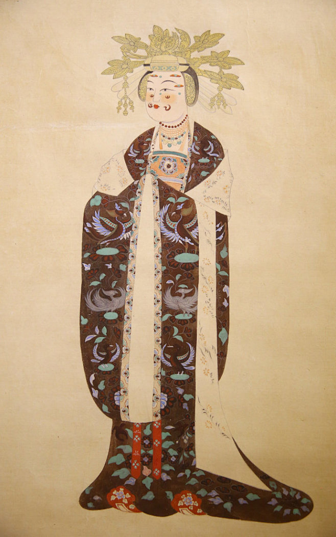 李其琼临摹敦煌壁画