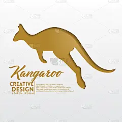 几何形状,袋鼠,纸,高雅,手艺,可爱的,折纸工艺,壁纸,模板,现代