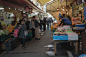 narrow shopping street : 大船の裏通りは物価が安いです。