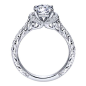14k White Gold Diamond Straight Engagement Ring | Gabriel & Co NY | ER8856W44JJ