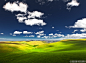 新疆阿克乔克草原的景色。