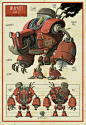 Warbot from Rex, King of Space - Jonny Duddle: 