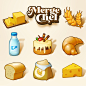 Merge Chef - Breads and Milk products set