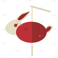 复古香港元素-扁平风-灯笼