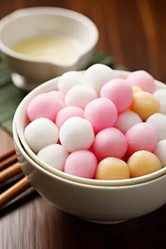 元宵节汤圆美食摄影图