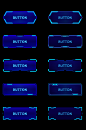 科技边框机械几何图案控件按钮按键免扣元素-众图网