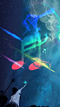 蓝色星空背景