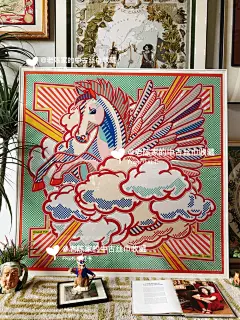 不能错过的大丝巾Hermès波普飞马 - 小红书