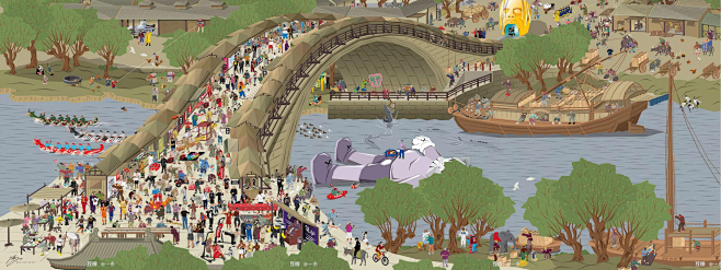 清明上河图插画