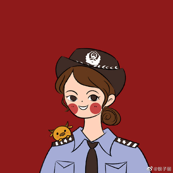 牛年的警察小姐姐头像