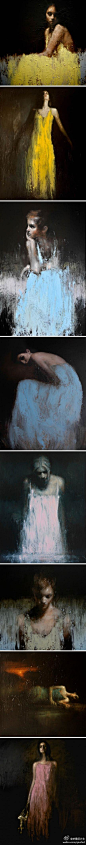 求是设计会网英国画家Mark Demsteader人物绘画#采集大赛#