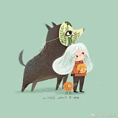 磨磨唧唧的终于画完了#每天一画##插画##小新儿童插画# ​​​​